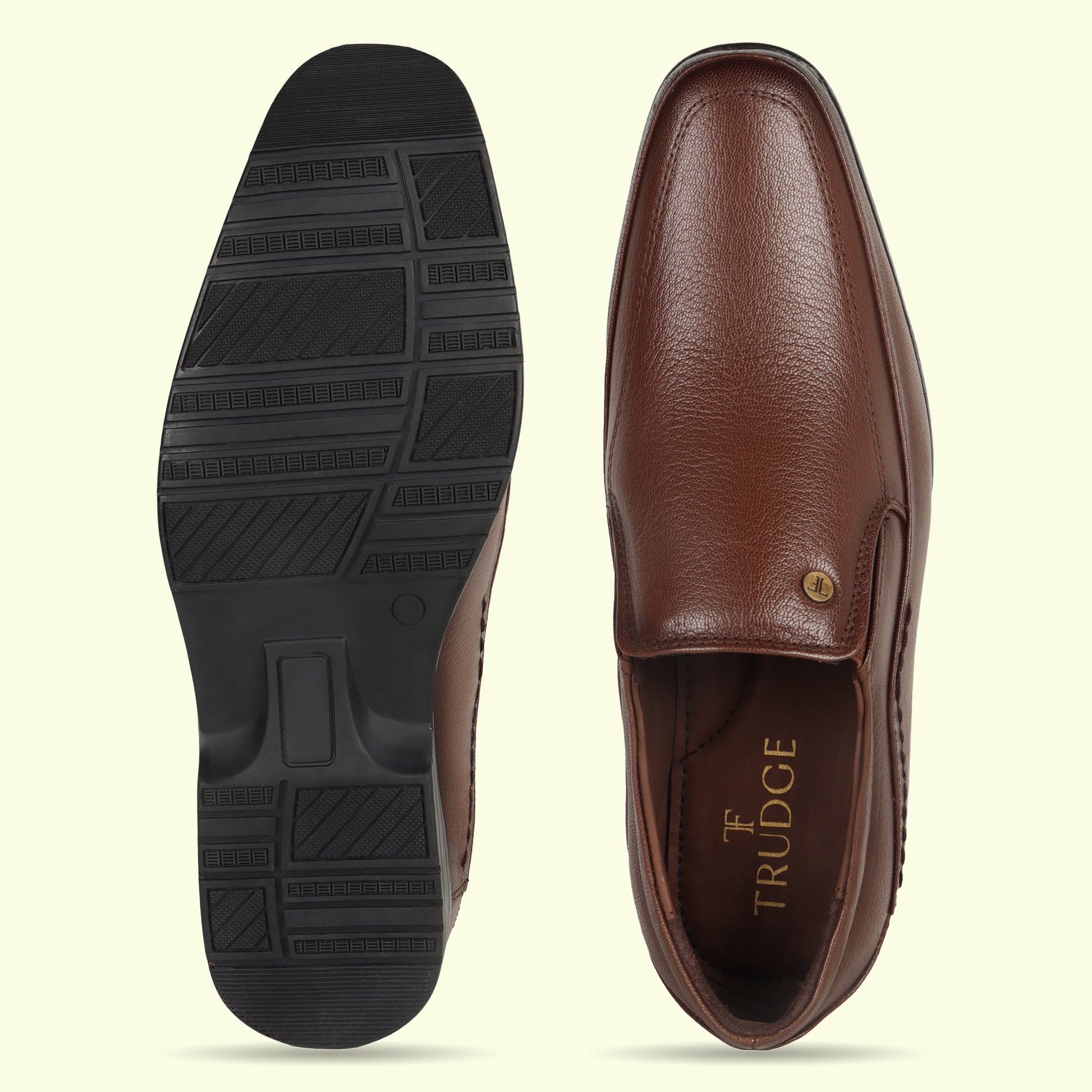 TRUDGE Brown Formal Moccasin - 5028
