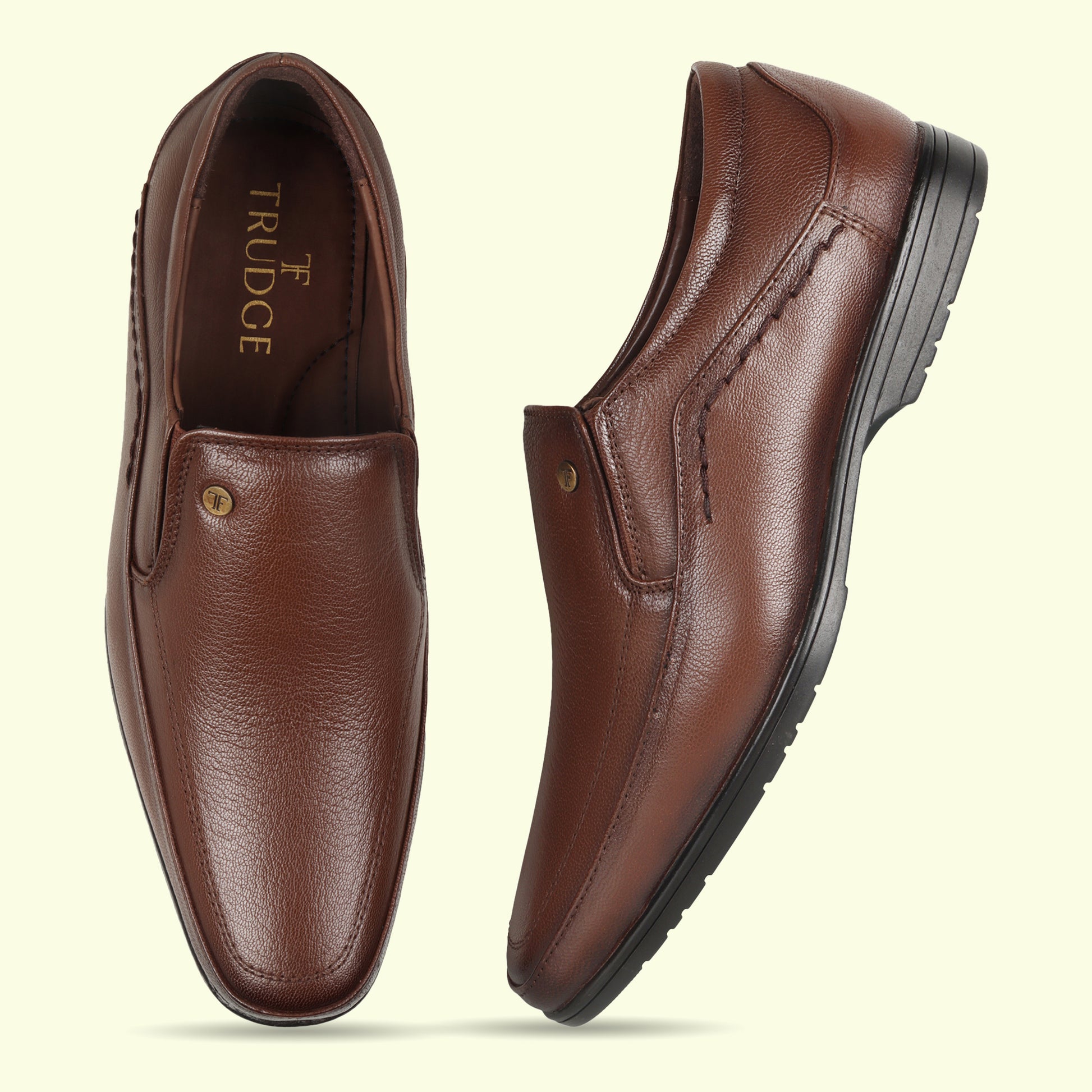 TRUDGE Brown Formal Moccasin - 5028