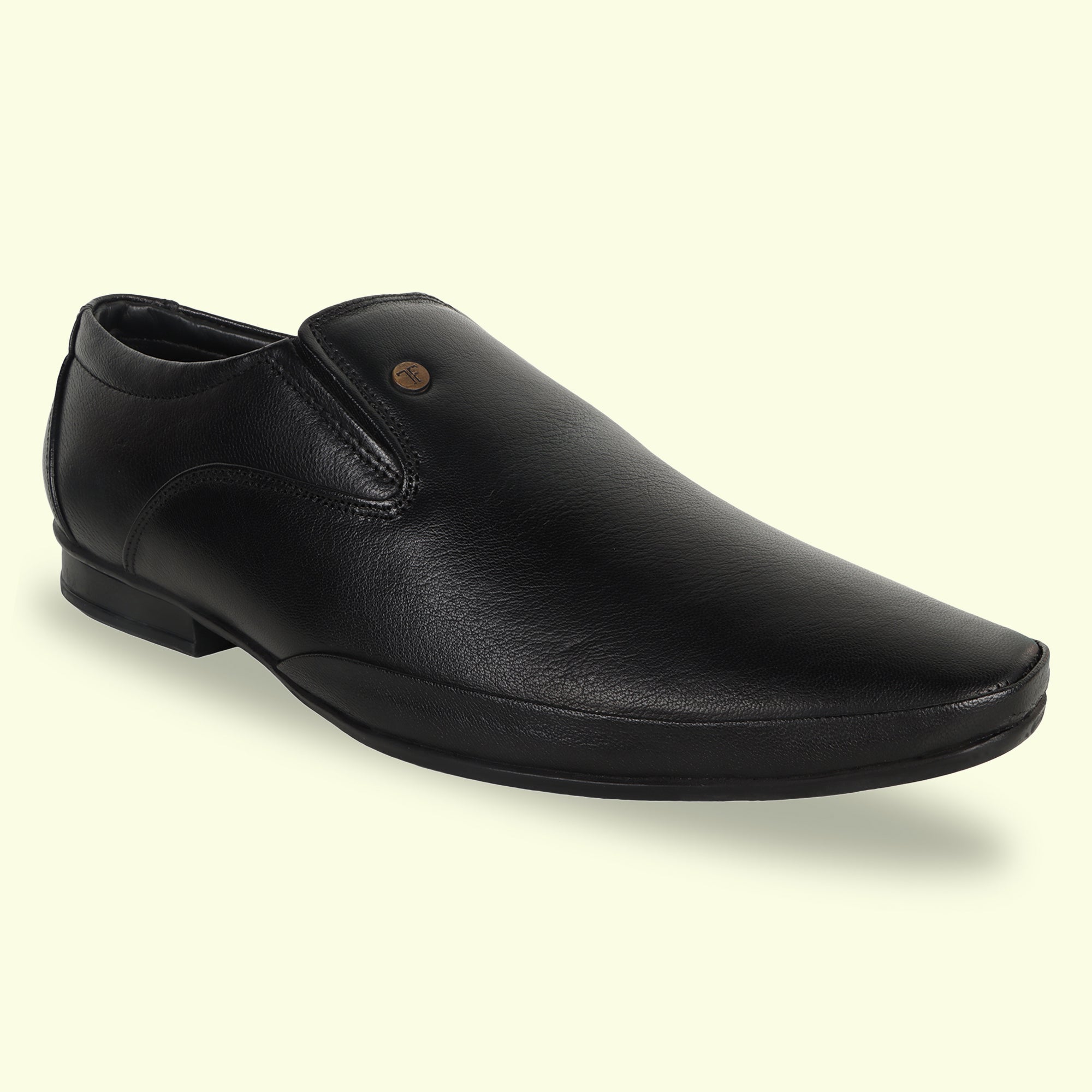 TRUDGE Black Formal Moccasin - 5024