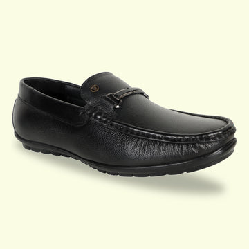TRUDGE Black Loafer For Men - 5035