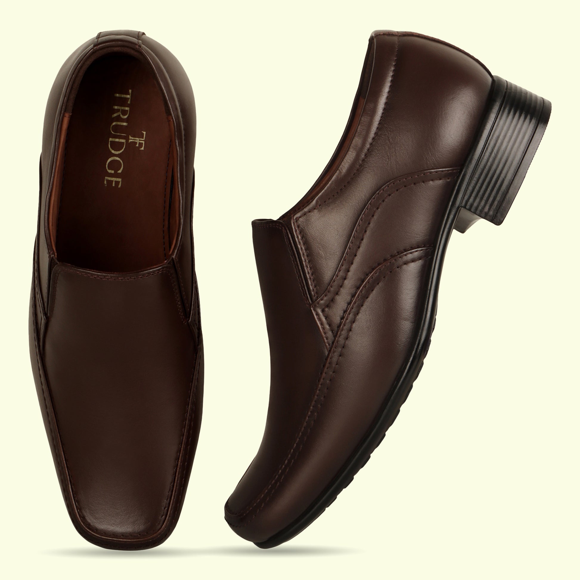 TRUDGE Brown Formal Moccasin - 5022
