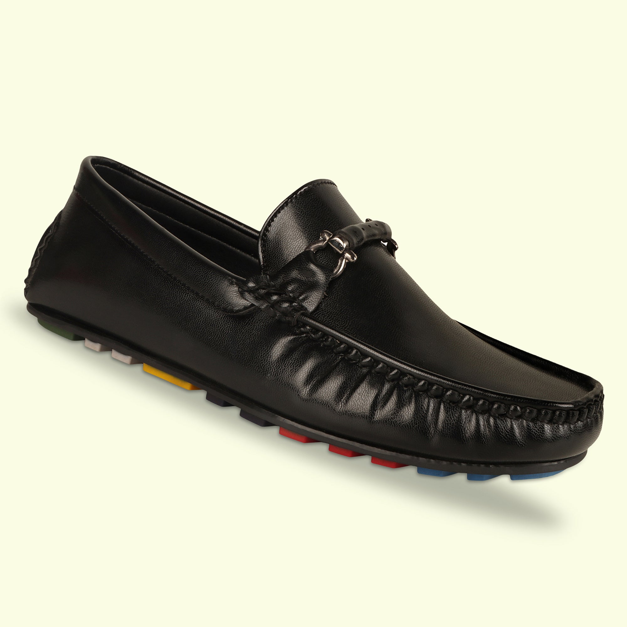 TRUDGE Black Loafer For Men - 2003