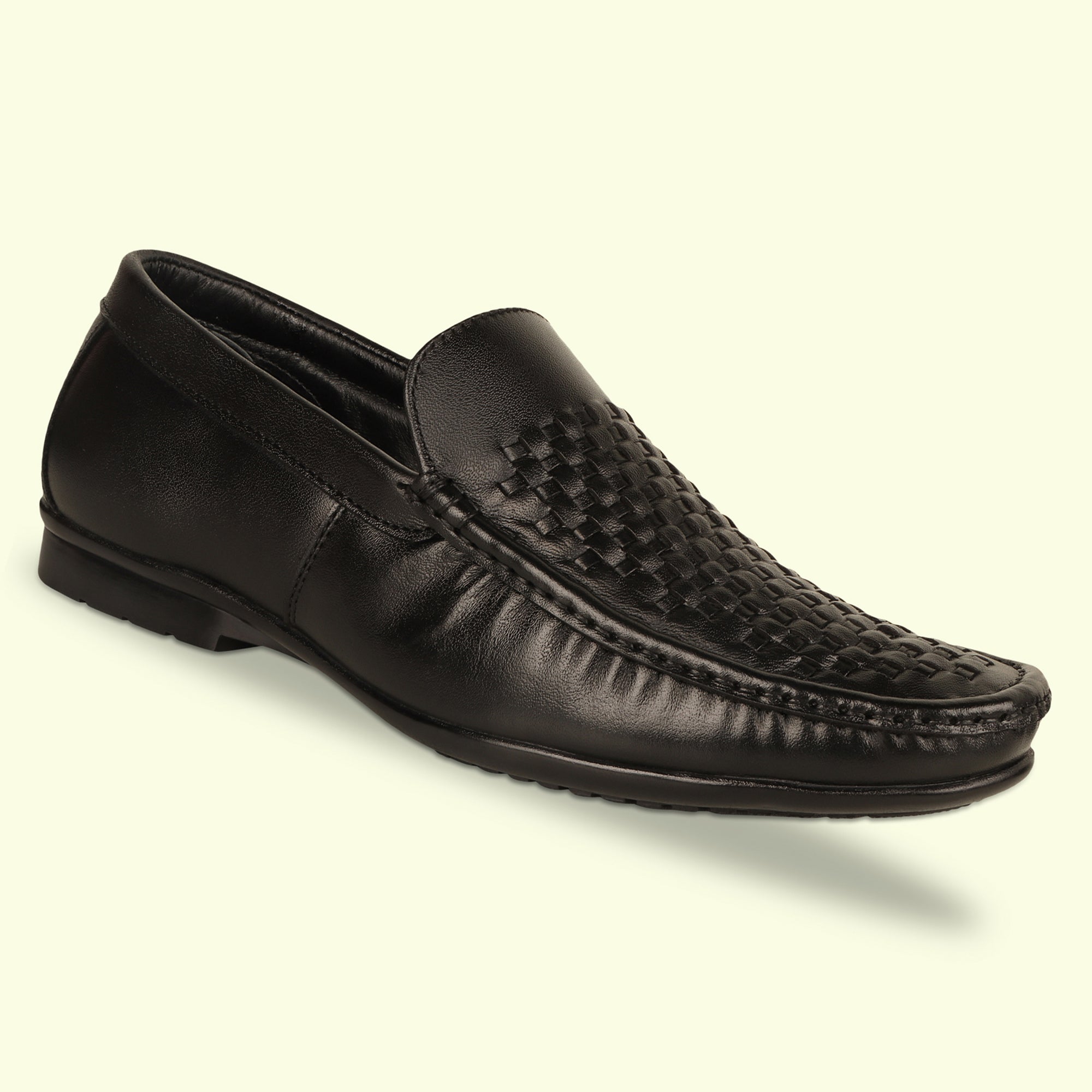 TRUDGE Black Loafer For Men - 5003